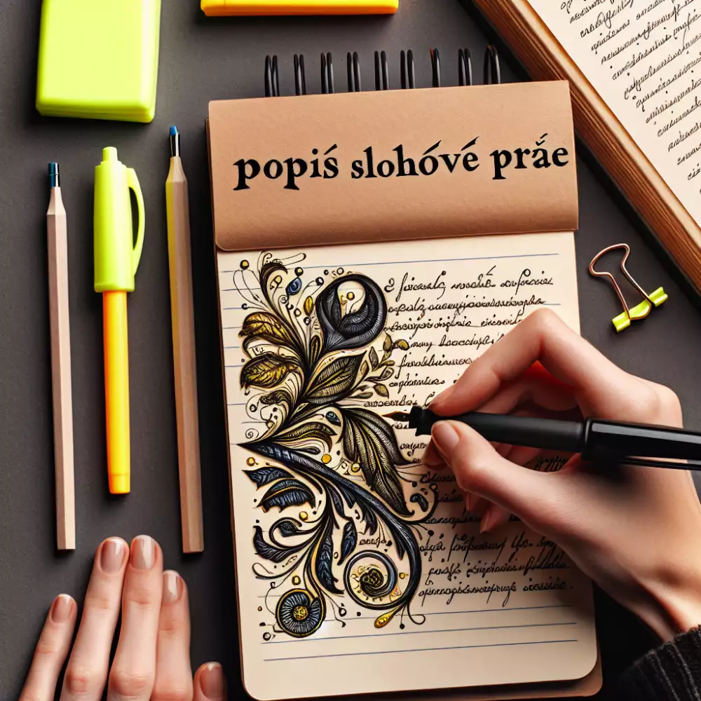 popis slohová práce