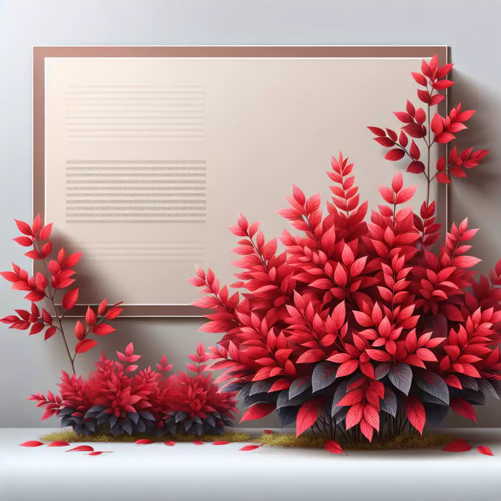 okrasné keře červené listy